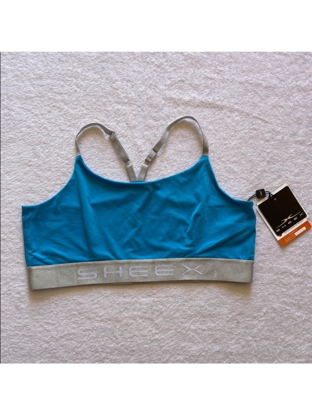 Sheex Blue Performance Sleepwear/Loungewear Sports Bra, NWT, Women's Medium